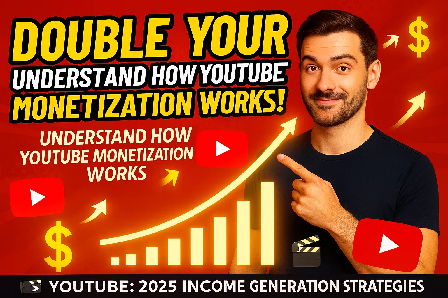 YouTube creator recording content to earn money from YouTube