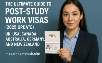 The Ultimate Guide to Post-Study Work Visas: UK, USA, Canada, Australia, Germany, and New Zealand (2025 Update)