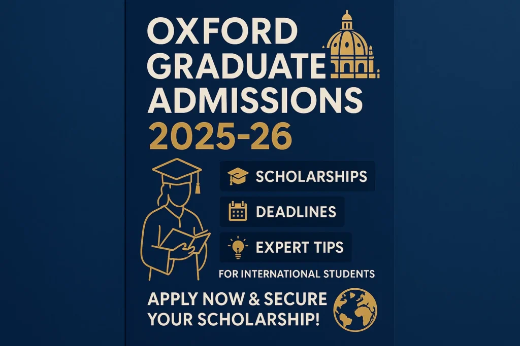 Study at Oxford: The Ultimate Guide for Graduate Applicants in 2025‑26