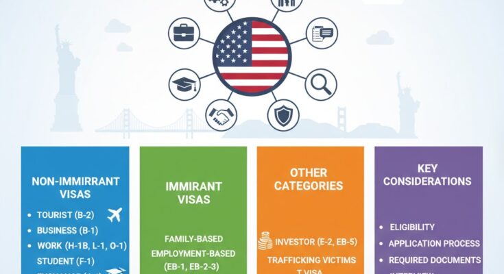 Understanding the Main U.S. Visa Categories: A Comprehensive Guide-2025